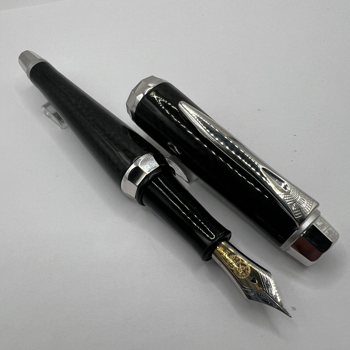 Platinum 90th Anniversary Carbon Fiber 25G Limited Edition Fountain Pen - Fine 18kt Gold Nib