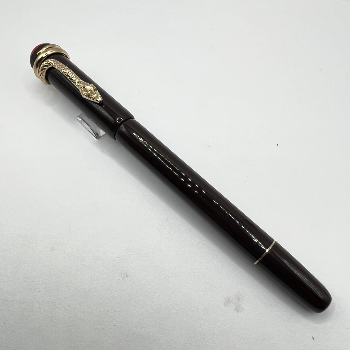 Montblanc Heritage Rouge Et Noir Tropic Brown Fountain Pen - Fine 14kt Gold Nib