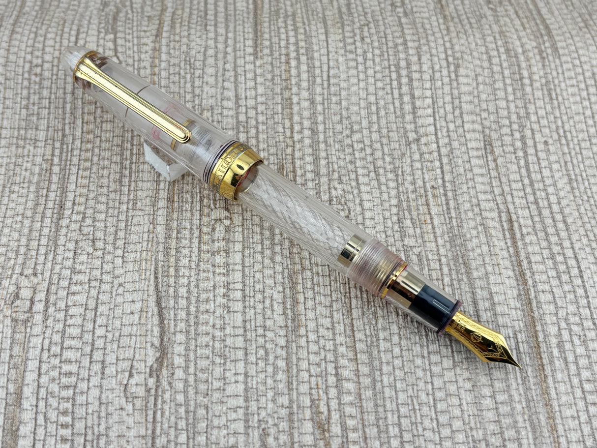 Sailor 1911 Standard Size Clear Demonstrator 14K Gold Nib - Fountain Pen