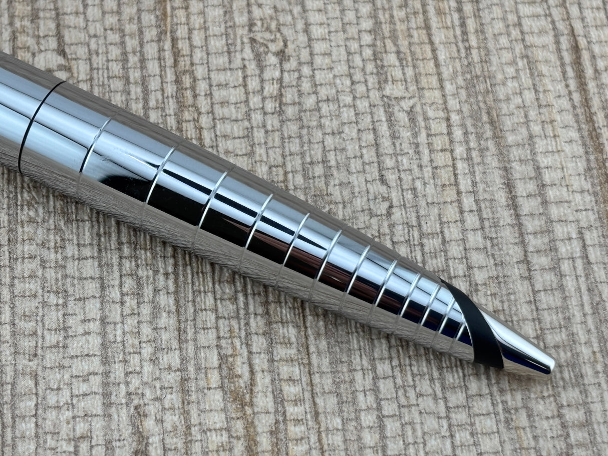 Cross Verve Radial Chrome with Charcoal Accents Circa 2000 - Ballpoint Pen