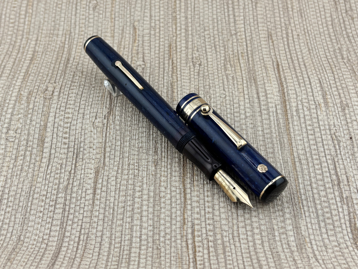 Wahl-Eversharp Gold Seal Decoband Blue Lapis - Fountain Pen