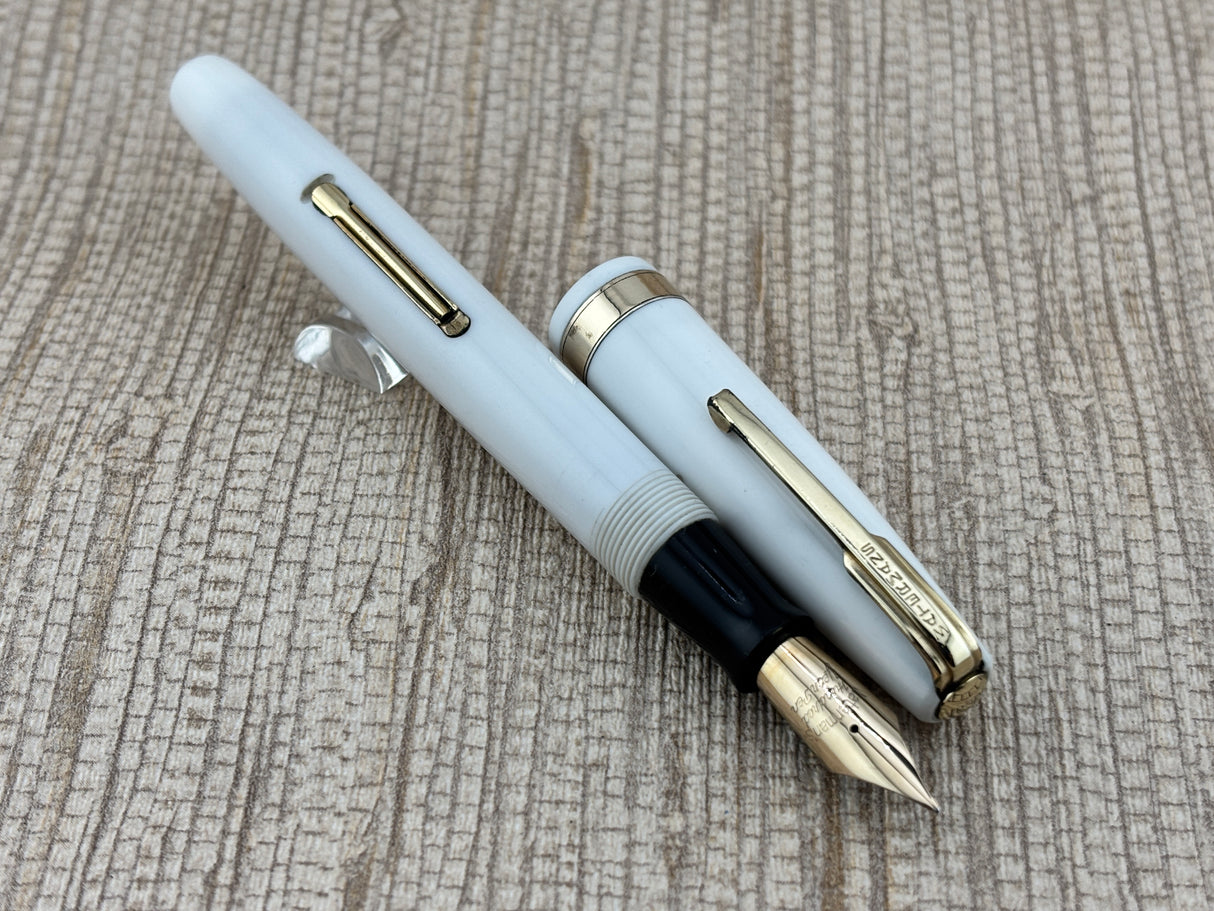 Waterman Hundred Year " Doctor Pen " White Lucite - Fountain Pen