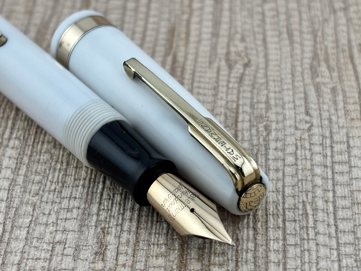 Waterman Hundred Year " Doctor Pen " White Lucite - Fountain Pen