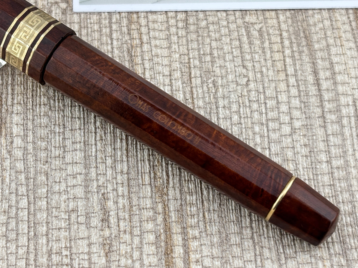 OMAS Cristoforo Colombo II Limited Edition Briarwood Fountain Pen - Fine 18kt Gold Nib