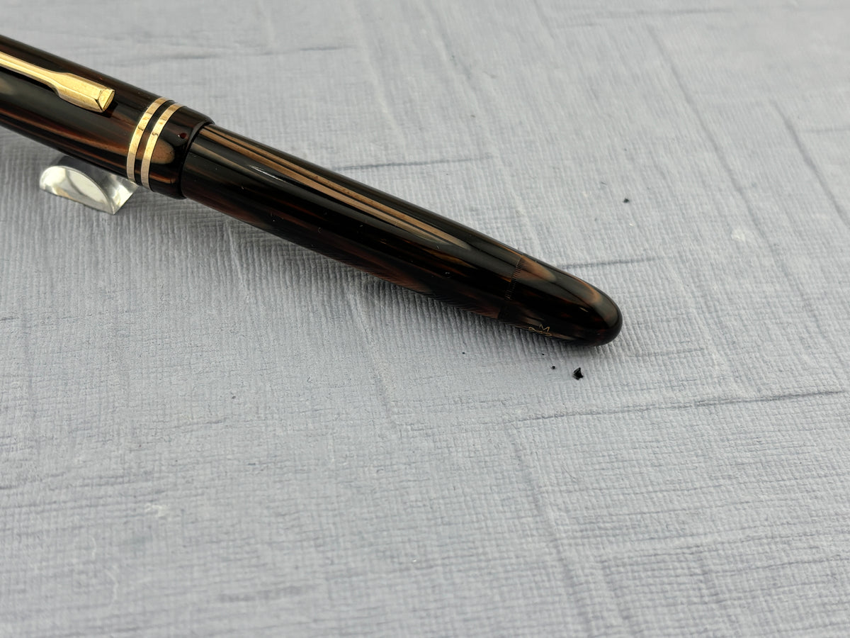 Montblanc 242 M brown Tiger Eye condition condition! - Fountain Pen