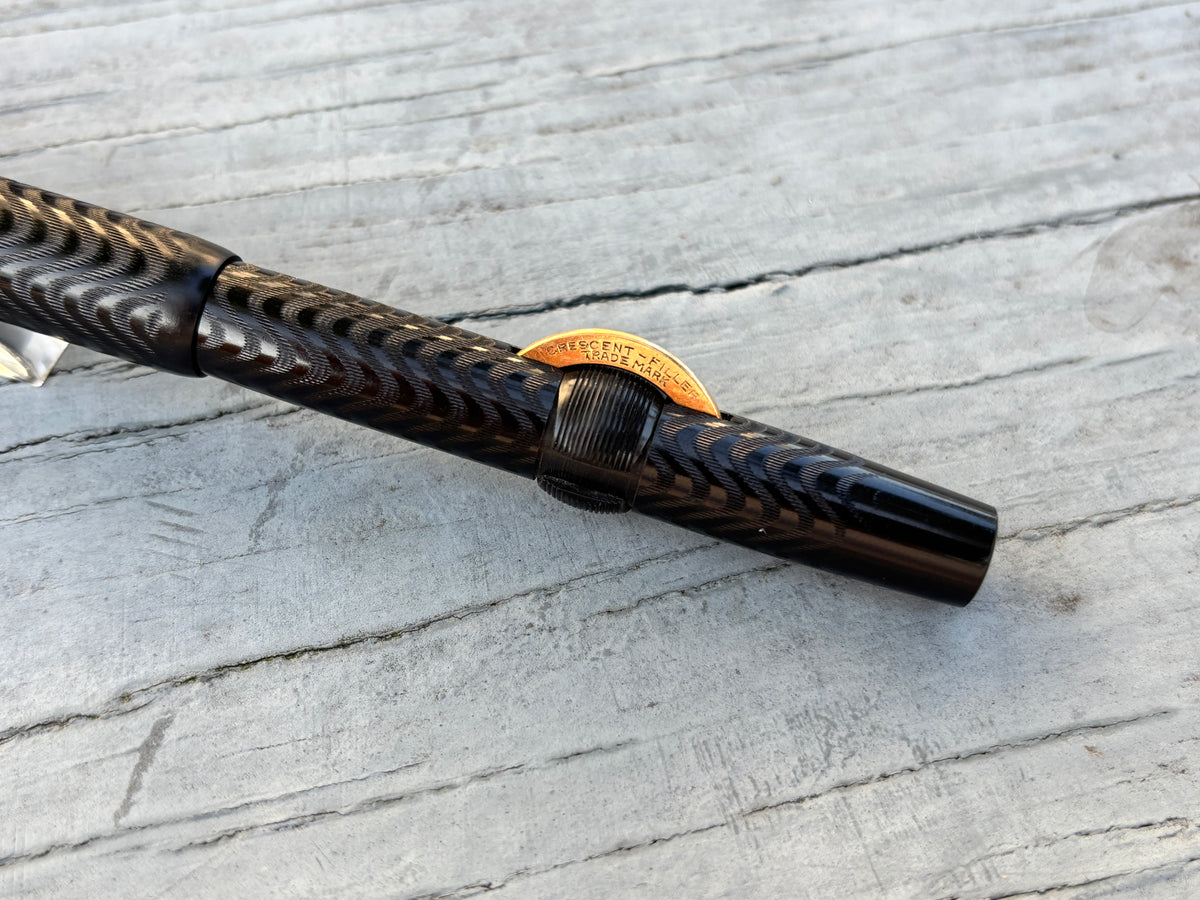 Conklin Toledo # 3 Black Chased in New condition - Fountain Pen