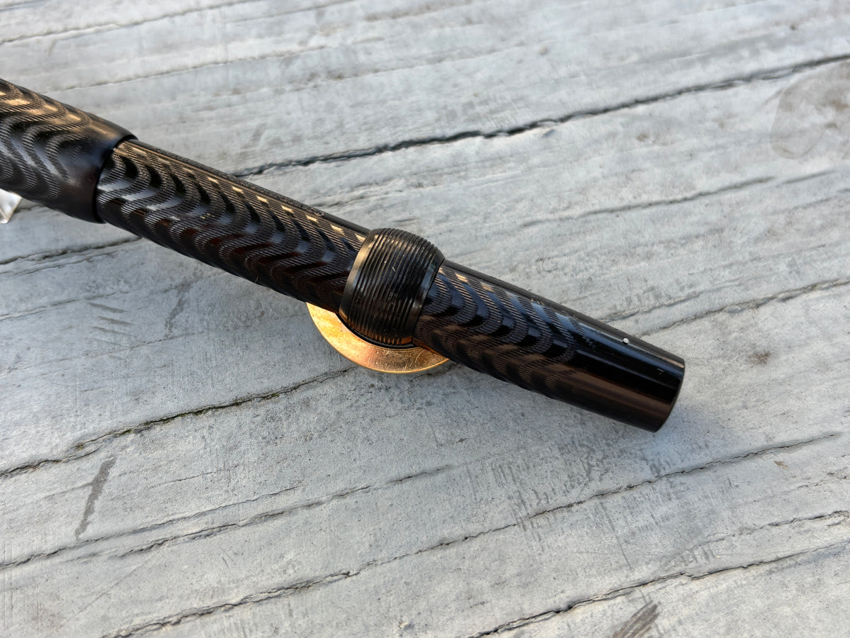 Conklin Toledo # 3 Black Chased in New condition - Fountain Pen