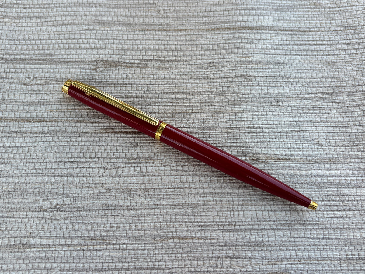 Elysee En vogue Burgundy Gold Trim Made in Germany - Ballpoint Pen