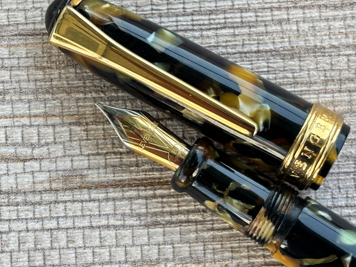 Levenger Black and Pearl Gold Trim - Fountain Pen