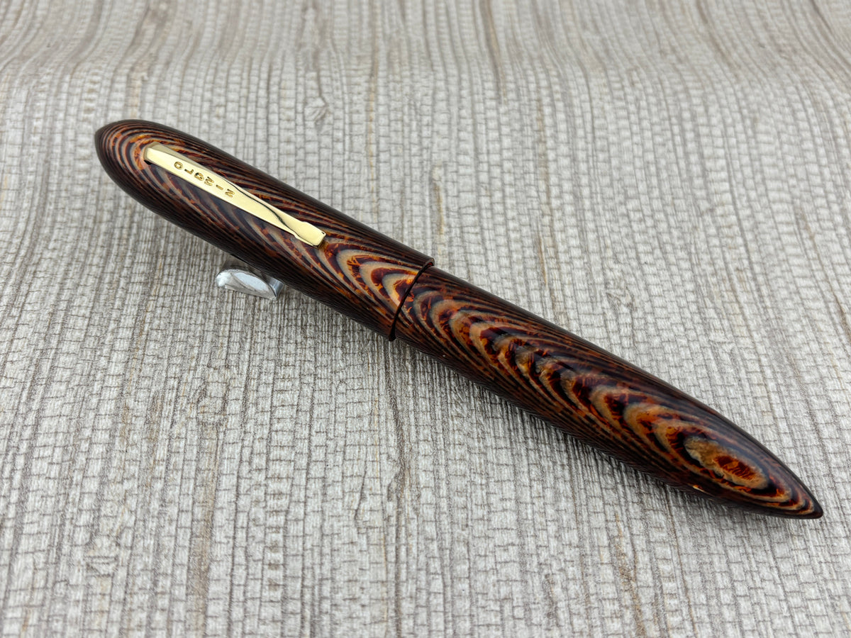 Oldwin Celebration Arco Fish Bone 07/44 Limited Edition Fountain Pen Medium Large #8 14kt Gold Nib