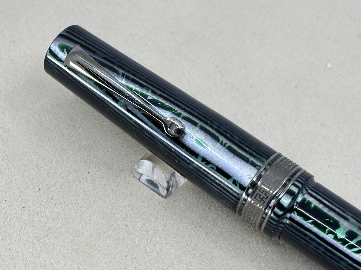 ASC Armando Simoni Club Bologna Extra Green Arco Celluloid Limited Edition Chinese Market Fountain Pen - #06/20 - Medium #8 14kt Gold Nib