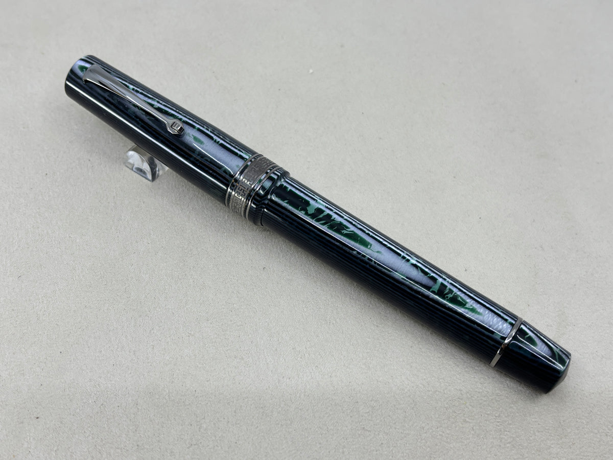 ASC Armando Simoni Club Bologna Extra Green Arco Celluloid Limited Edition Chinese Market Fountain Pen - #06/20 - Medium #8 14kt Gold Nib