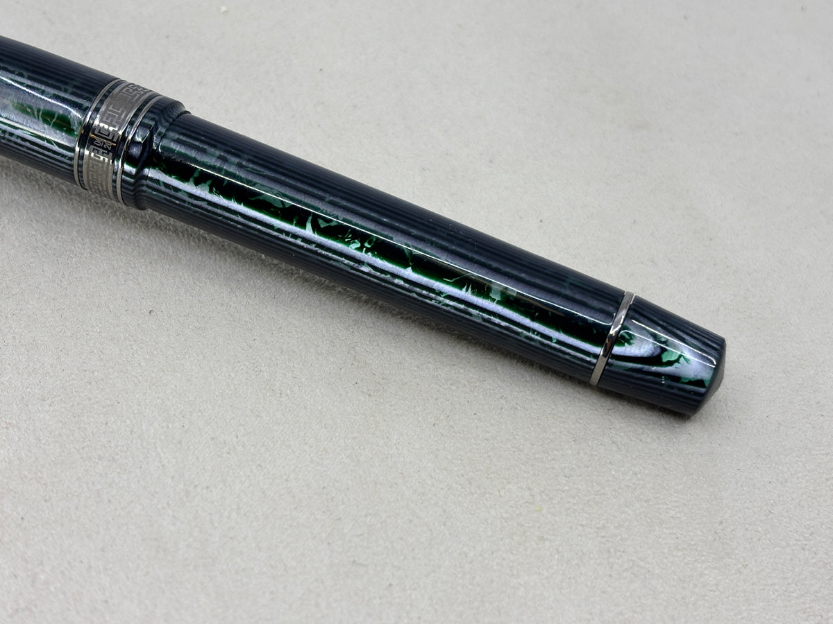 ASC Armando Simoni Club Bologna Extra Green Arco Celluloid Limited Edition Chinese Market Fountain Pen - #06/20 - Medium #8 14kt Gold Nib