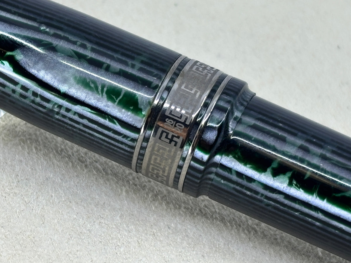 ASC Armando Simoni Club Bologna Extra Green Arco Celluloid Limited Edition Chinese Market Fountain Pen - #06/20 - Medium #8 14kt Gold Nib