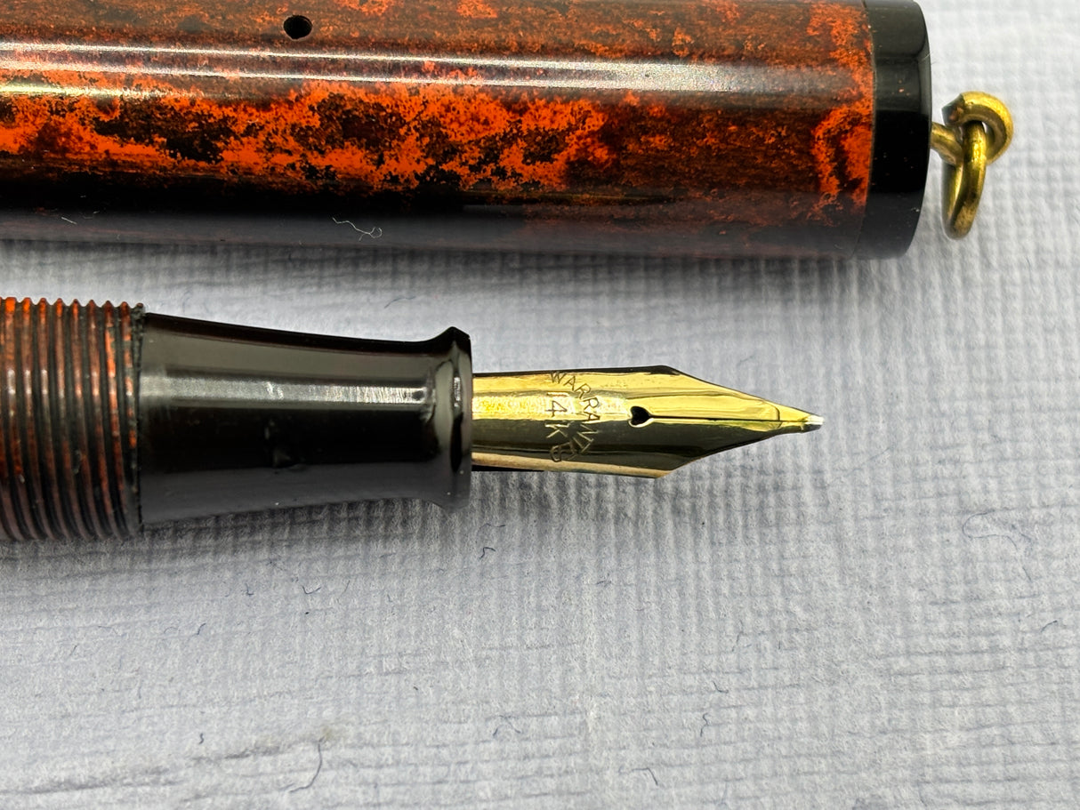 Diamond Point Lady ring top Brown Mottled - Fountain Pen
