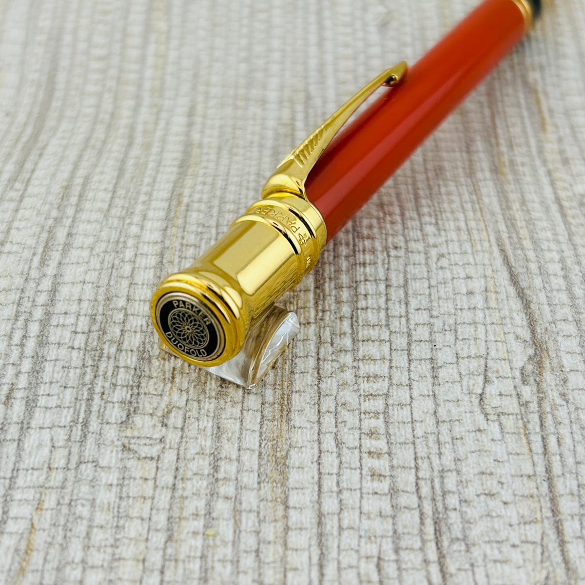 Parker Duofold Orange Circa 1998 - Ballpoint Pen