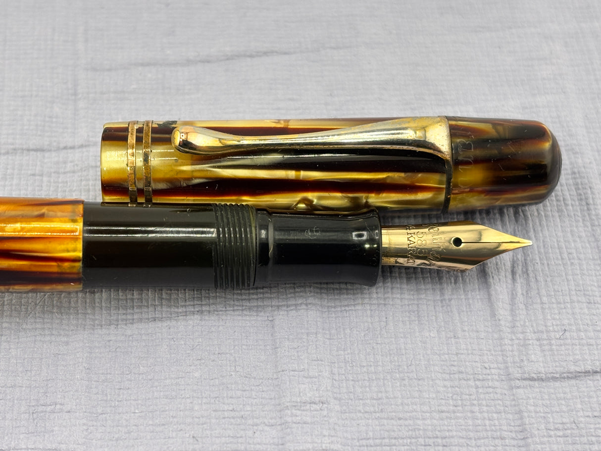 Pelikan 101N tortoise circa 1937-1950 Rare pen !