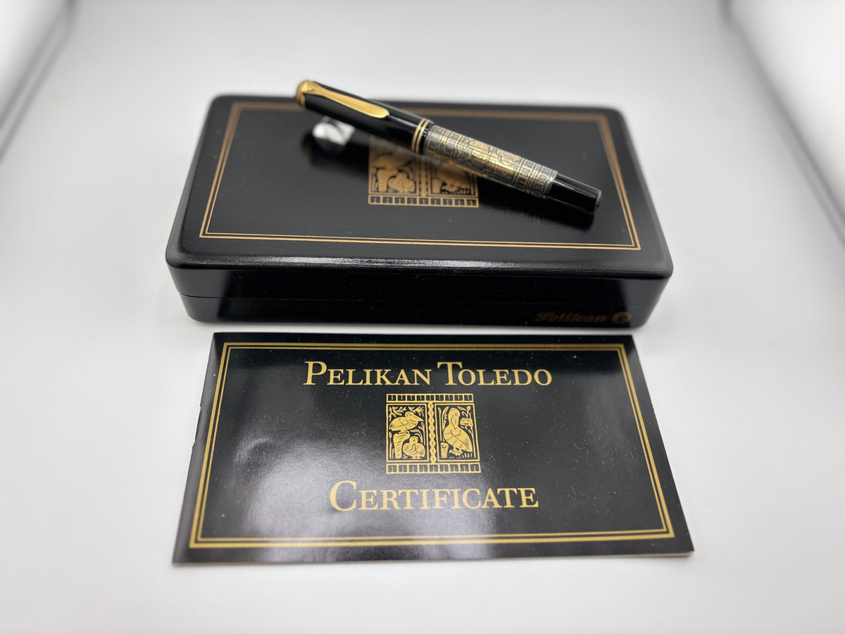 Pelikan M700 Toledo Fountain Pen - Fine 18kt Gold Nib - 1990s