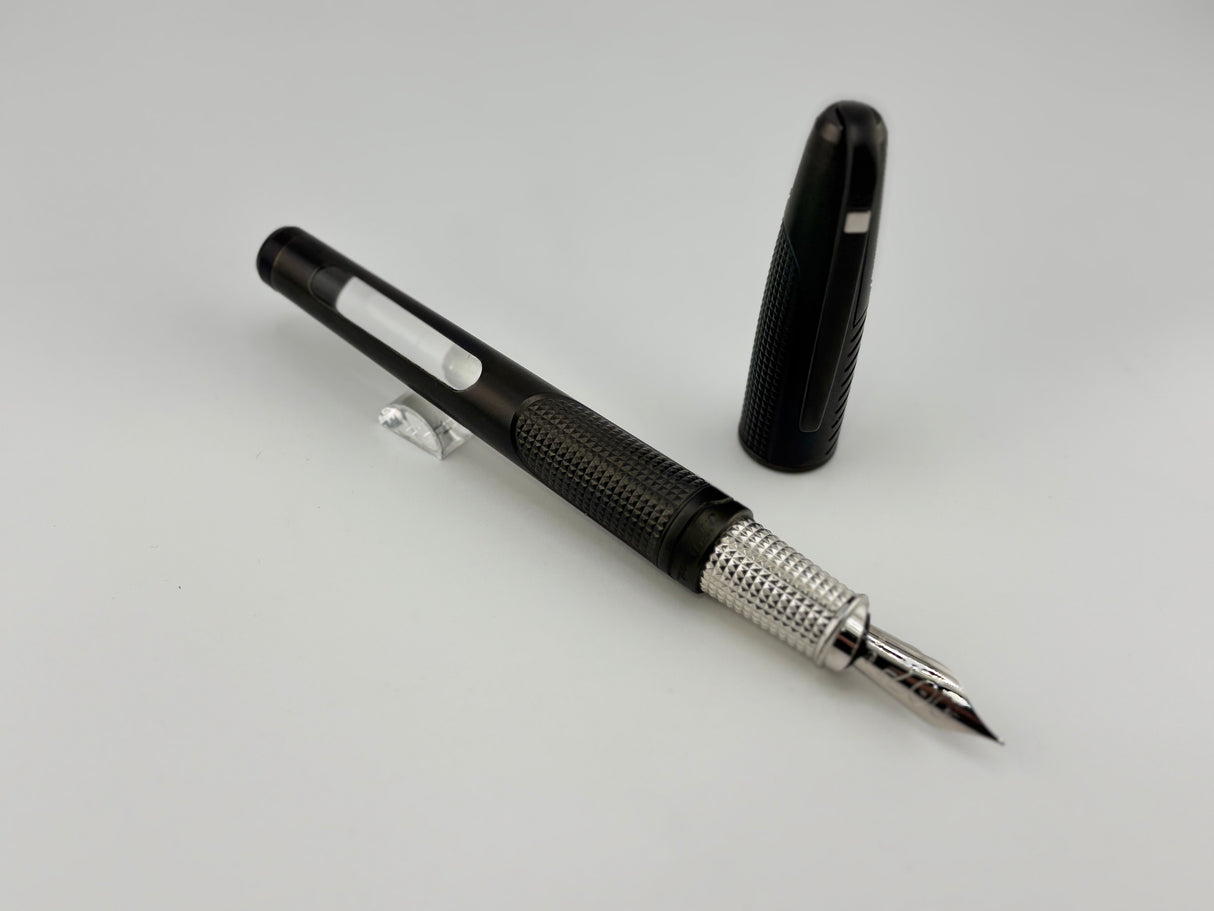 S.T. Dupont James Bond 007 PVD Gunmetal Finish Limited Edition Fountain Pen - Fine 18kt Gold Nib