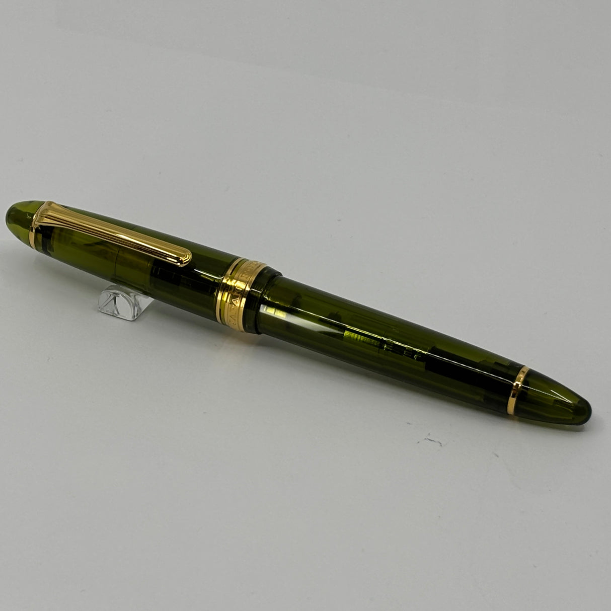 Sailor 1911 Large Kagero Green Transparent Fountain Pen - Broad 21kt Gold Nib