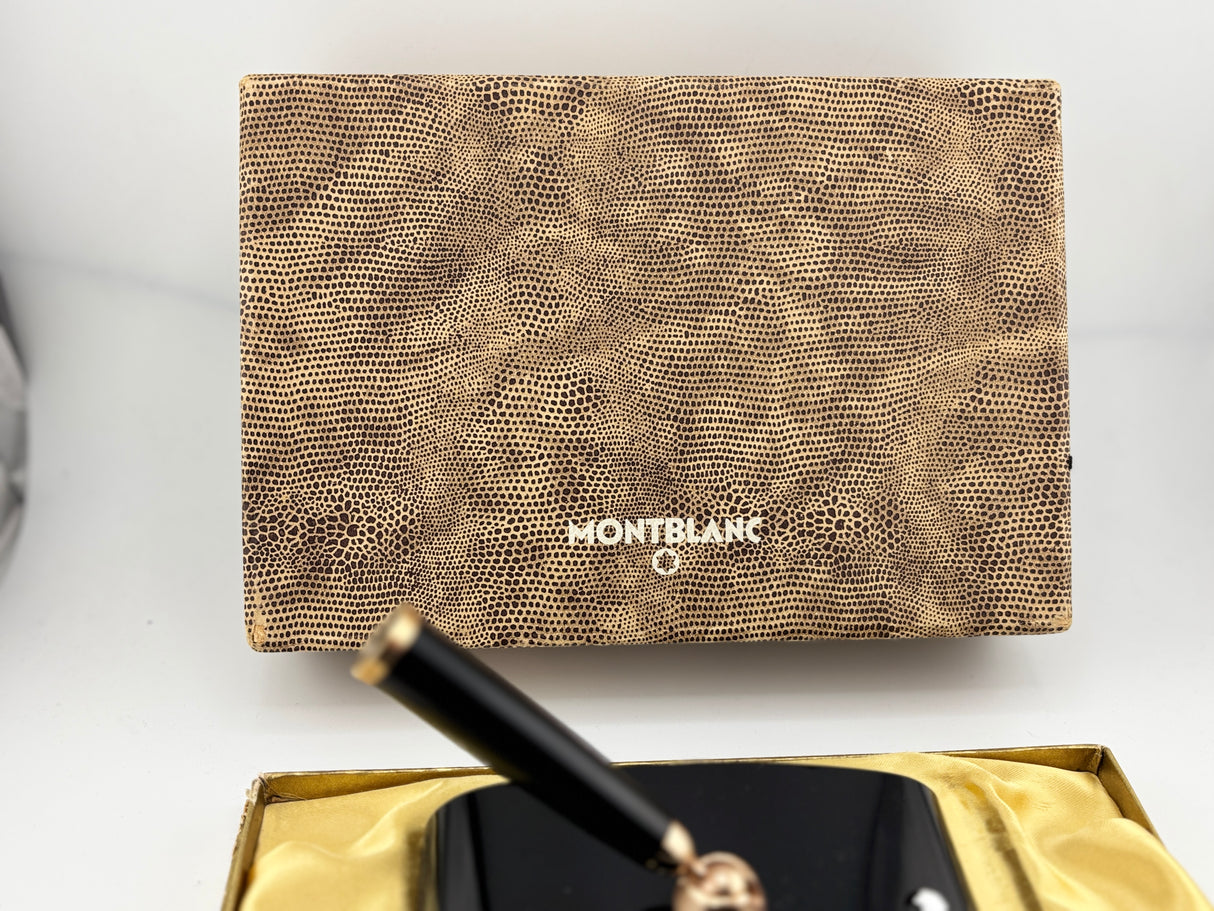 Montblanc Desk Pen Black complete box and paper - Wonderful !!