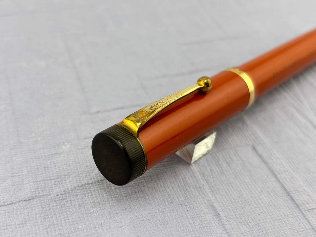 Parker Duofold Senior Orange Hard rubber Fountain Pen