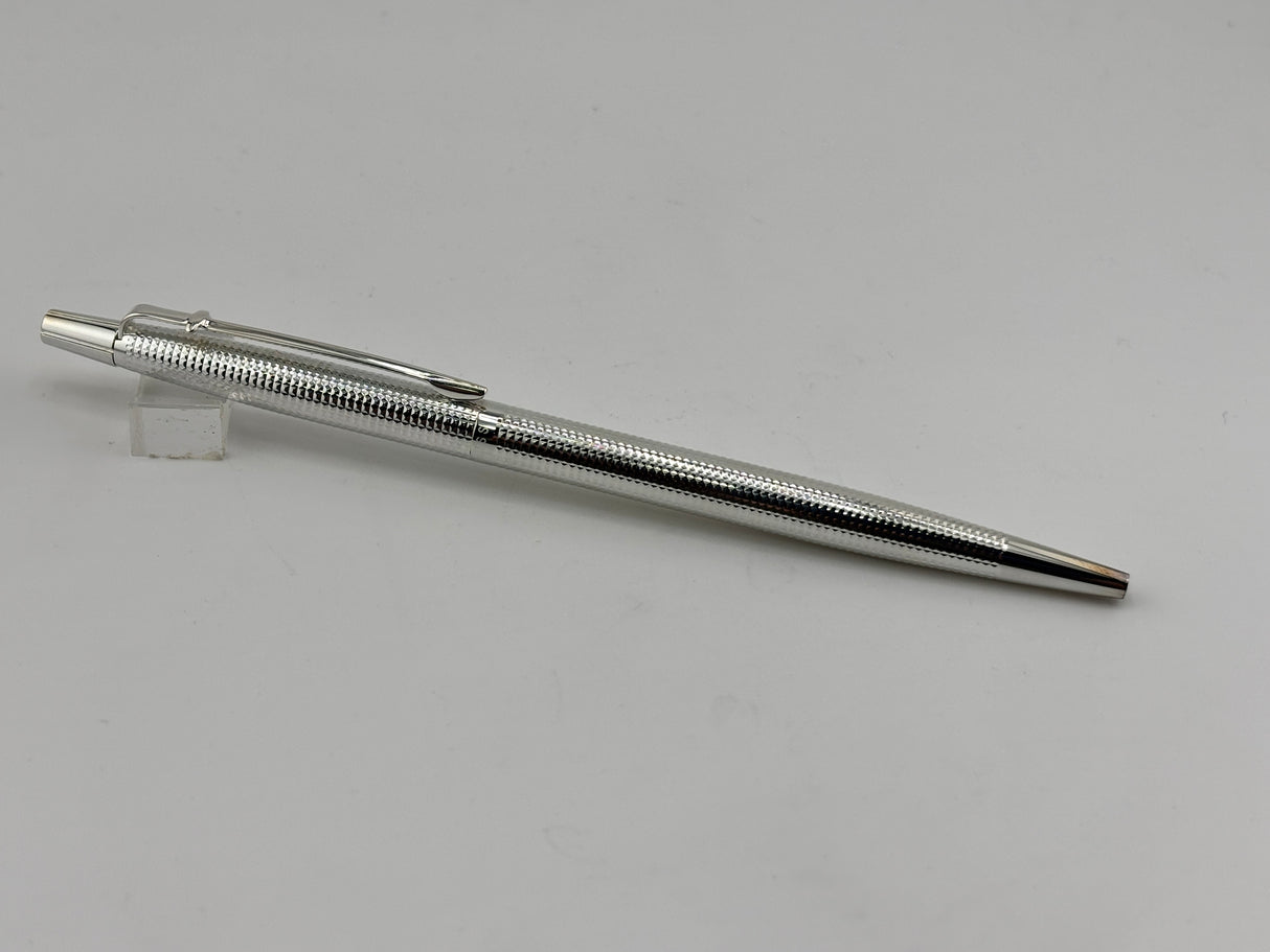 Caran d'Ache & Patek Philippe Rhodium Coated Silver Plated Guilloched Special Edition Ballpoint Pen