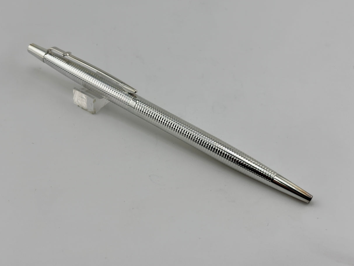 Caran d'Ache & Patek Philippe Rhodium Coated Silver Plated Guilloched Special Edition Ballpoint Pen