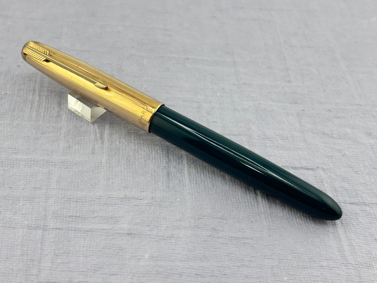 Parker 51 Navy Blue Gold filled Cap Aerometric - Fountain Pen