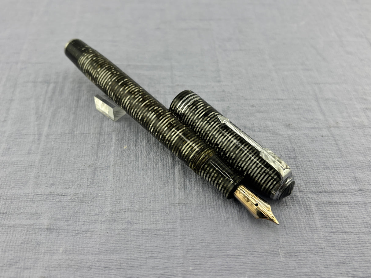 Parker Vacumatic Standart Size Silver Grey - Fountain Pen