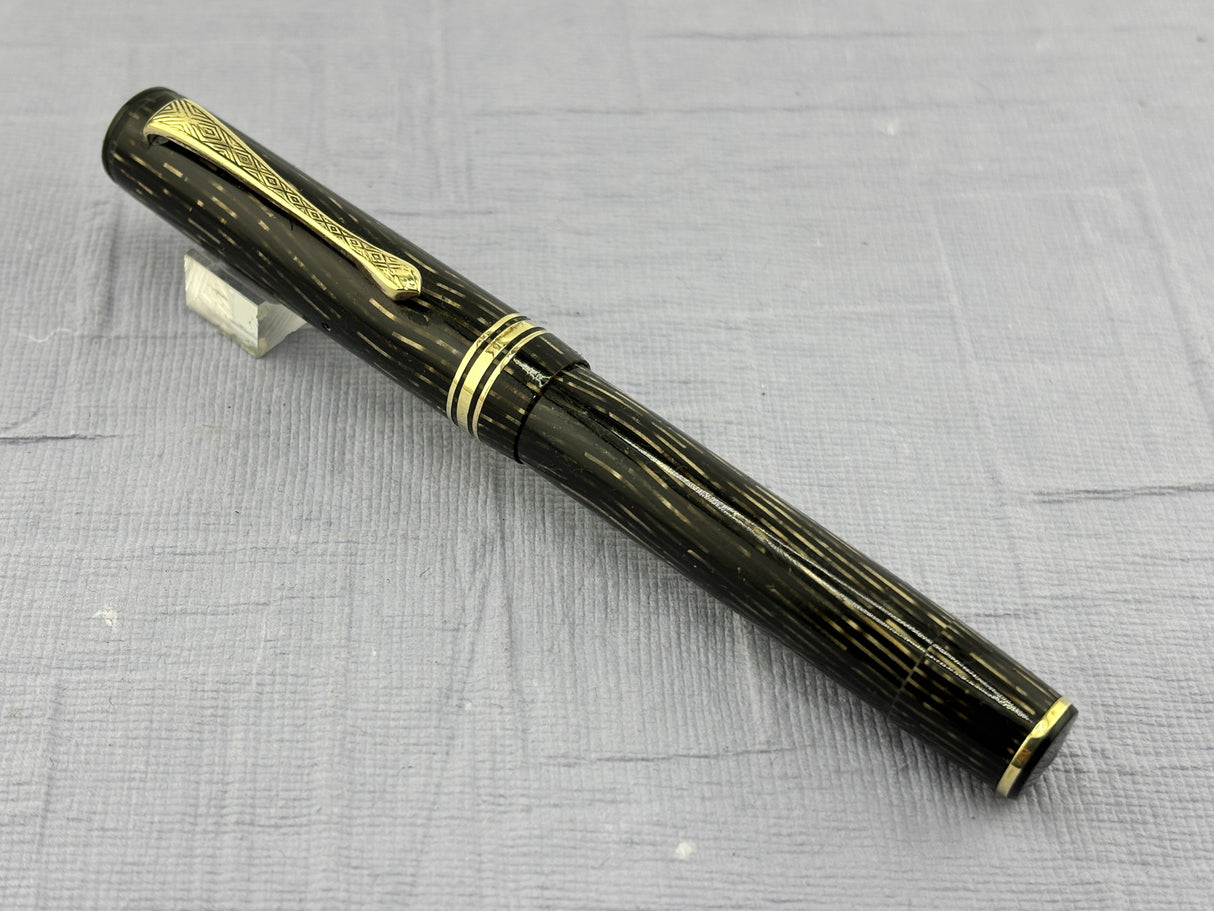No name beautiful color Green Celluloid maybe French - Fountain Pen