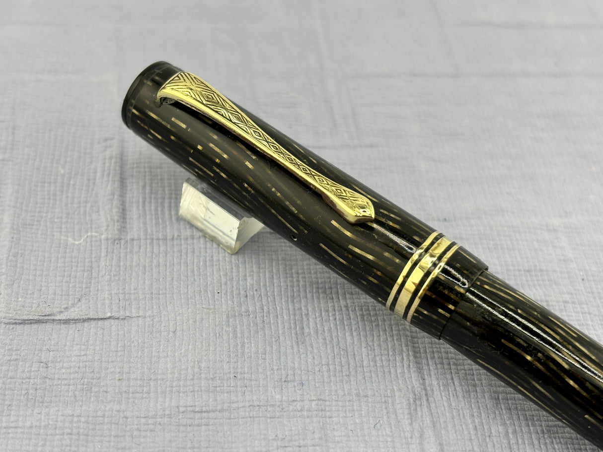 No name beautiful color Green Celluloid maybe French - Fountain Pen