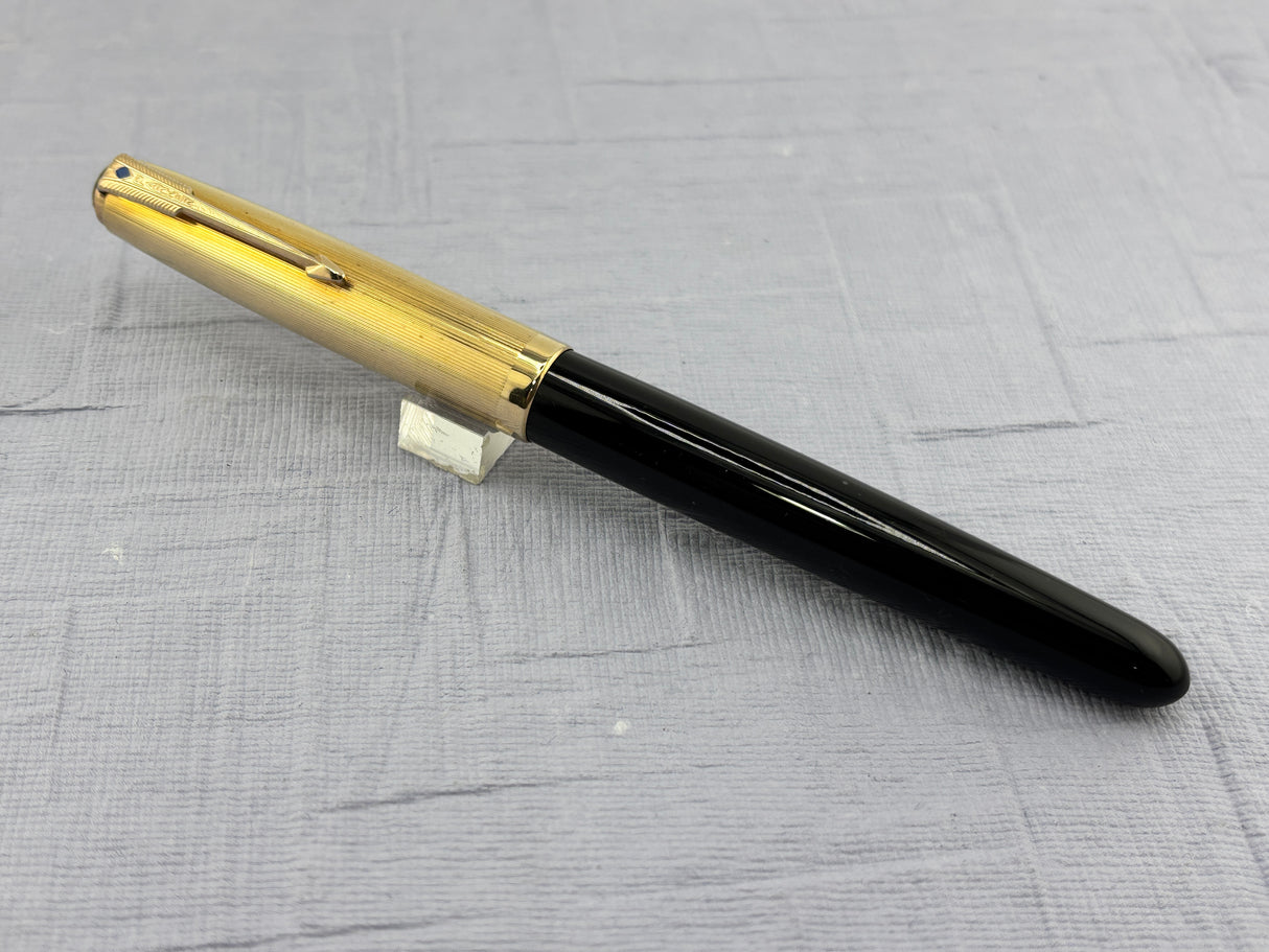 Parker 51 Black Gold Filled Cap 1/16 - Fountain Pen