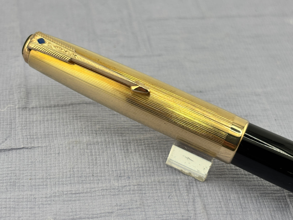 Parker 51 Black Gold Filled Cap 1/16 - Fountain Pen