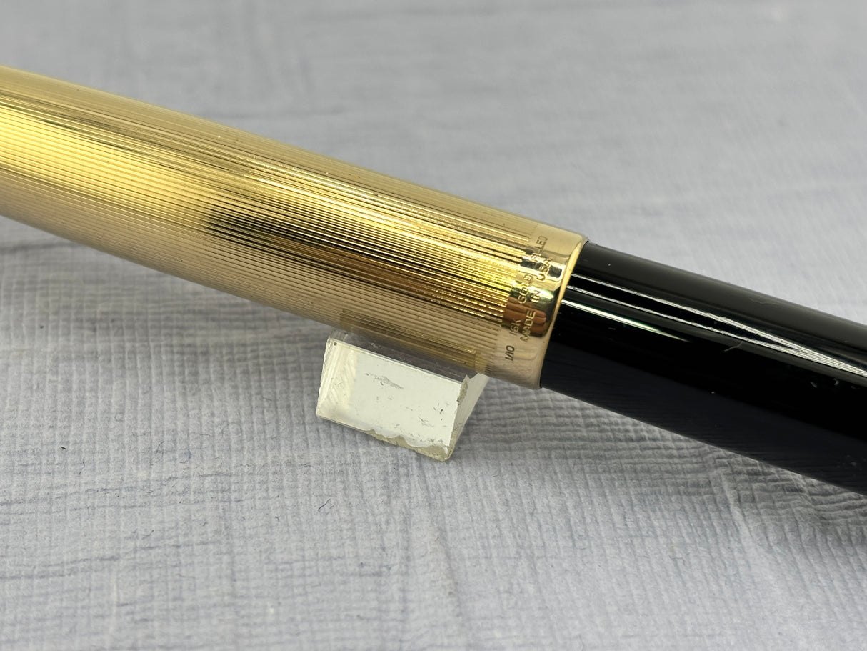 Parker 51 Black Gold Filled Cap 1/16 - Fountain Pen