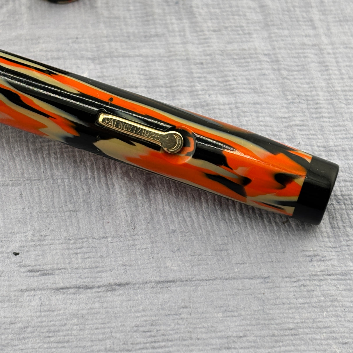 Conklin Black & Orange SET "Halloween" - Flexible Conklin Toledo nib - Fountain Pen and Pencil