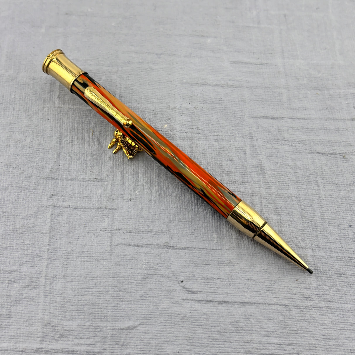 Conklin Black & Orange SET "Halloween" - Flexible Conklin Toledo nib - Fountain Pen and Pencil