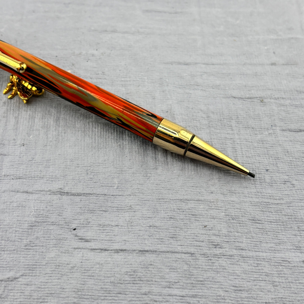 Conklin Black & Orange SET "Halloween" - Flexible Conklin Toledo nib - Fountain Pen and Pencil
