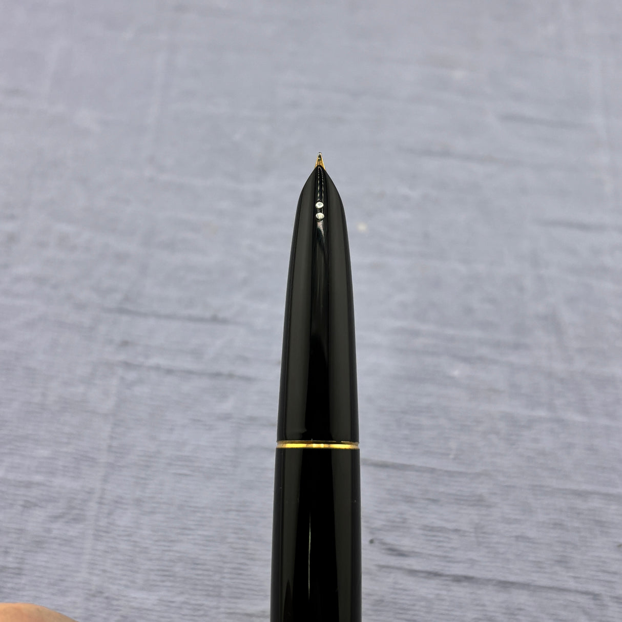 Parker 61 MK II Made in Argentina by Parker - Black - GOLD-PLATED CAP Fountain Pen