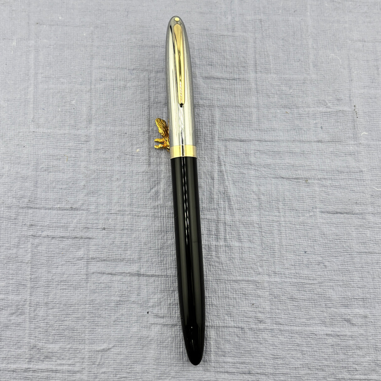 SHEAFFER Black Chrome Cap 14K Nib Snorkel Filling system - Fountain Pen