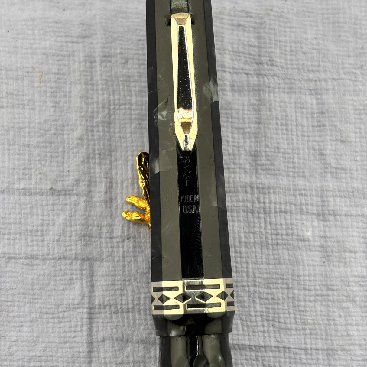 Wahl Eversharp Doric - Grey Burma Short Size - FLEX NIB 14K - Fountain Pen