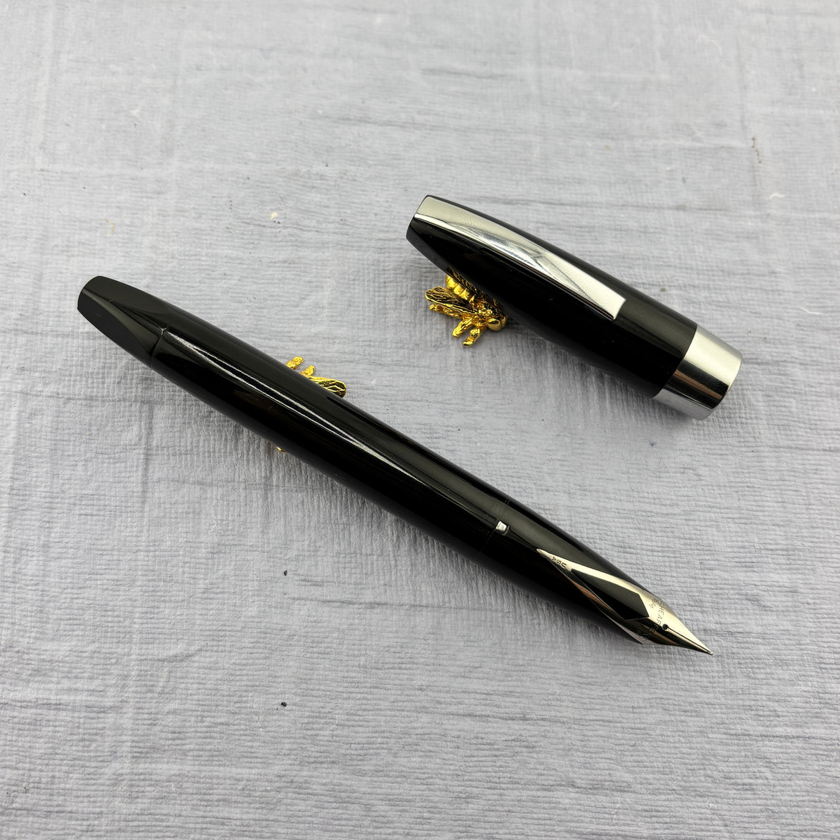 SHEAFFER Pen For Men (PFM I) Black - Palladium Silver Nib - Snorkel Filling System Fountain Pen