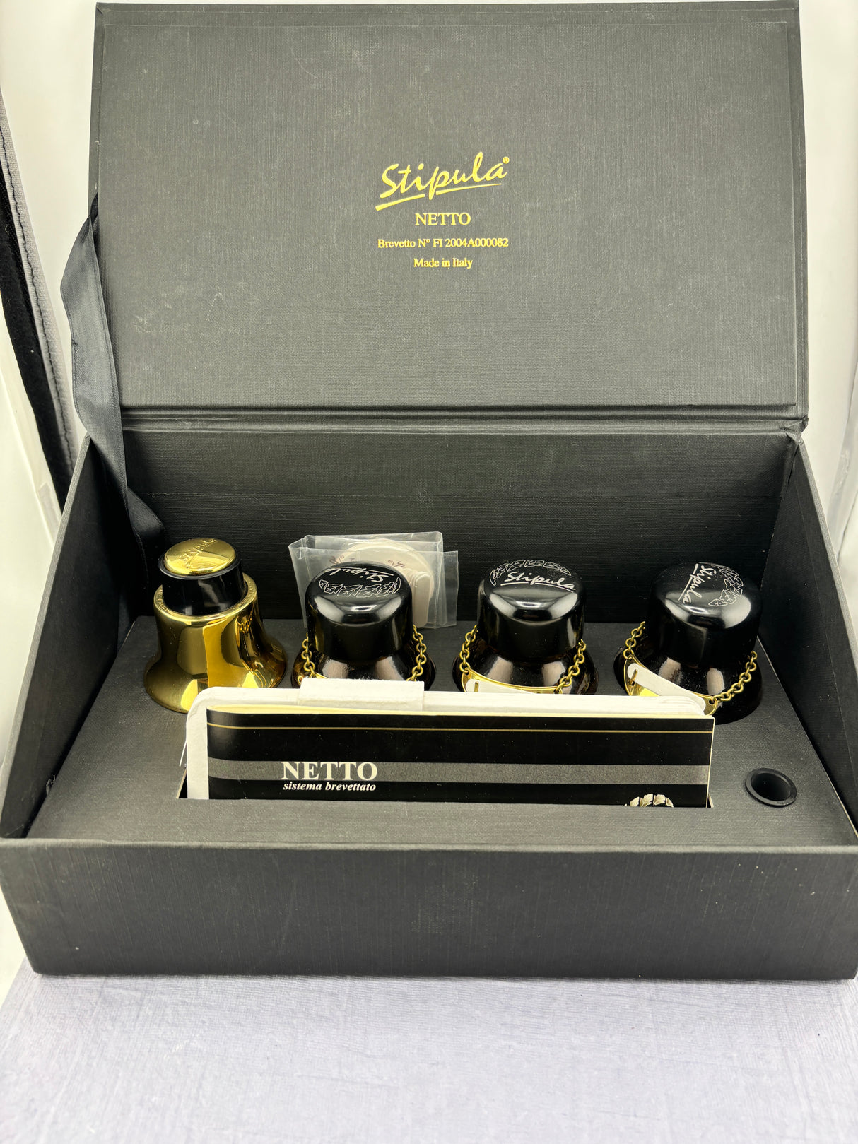 STIPULA SET OF 4 INKWELL TESTERS - VERY UNUSUAL