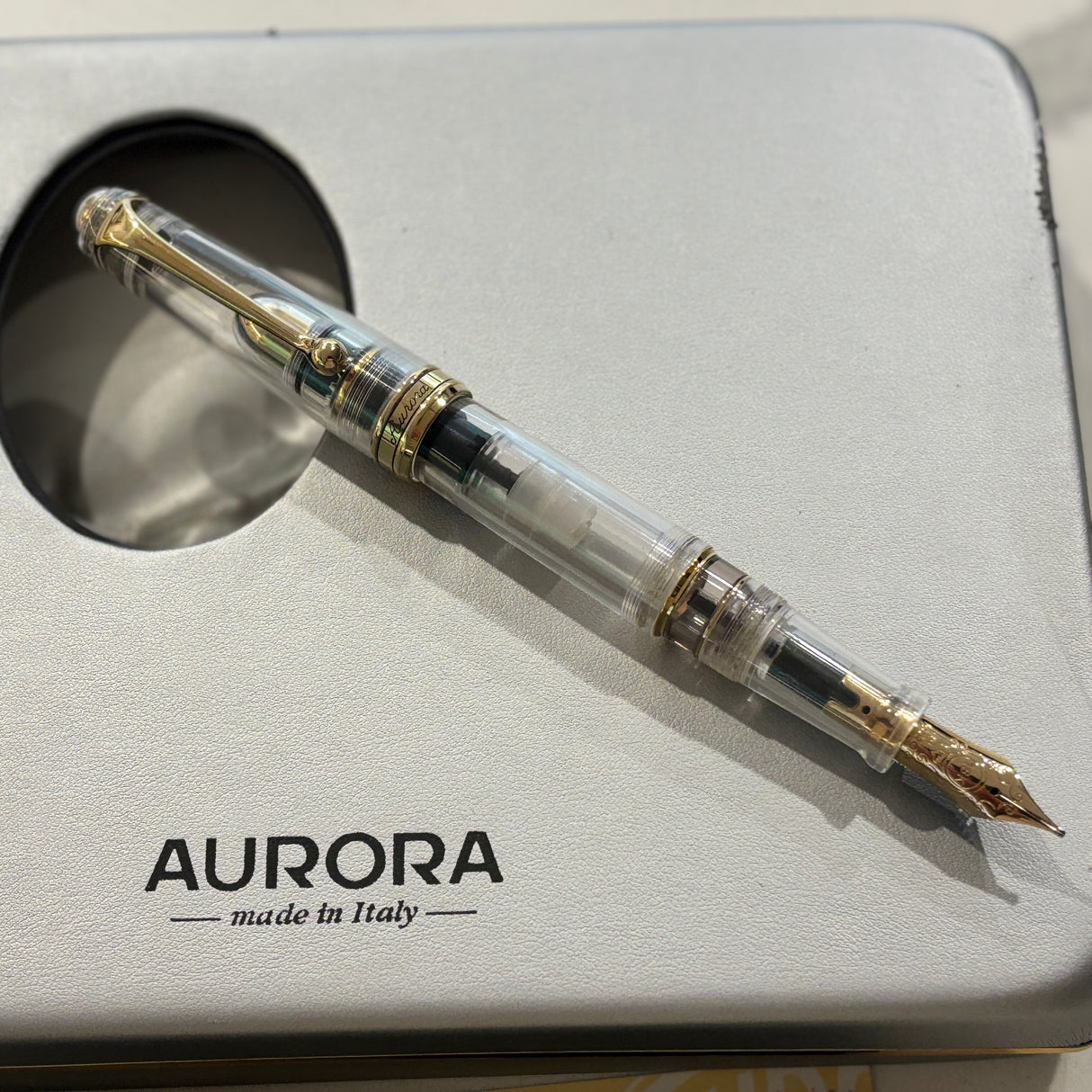 Aurora 88 Demonstrator Fountain Pen Limited Edition - Broad 18kt Gold Nib