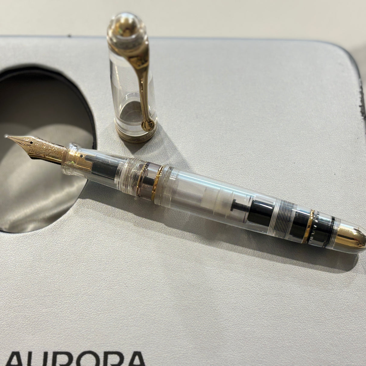 Aurora 88 Demonstrator Fountain Pen Limited Edition - Broad 18kt Gold Nib