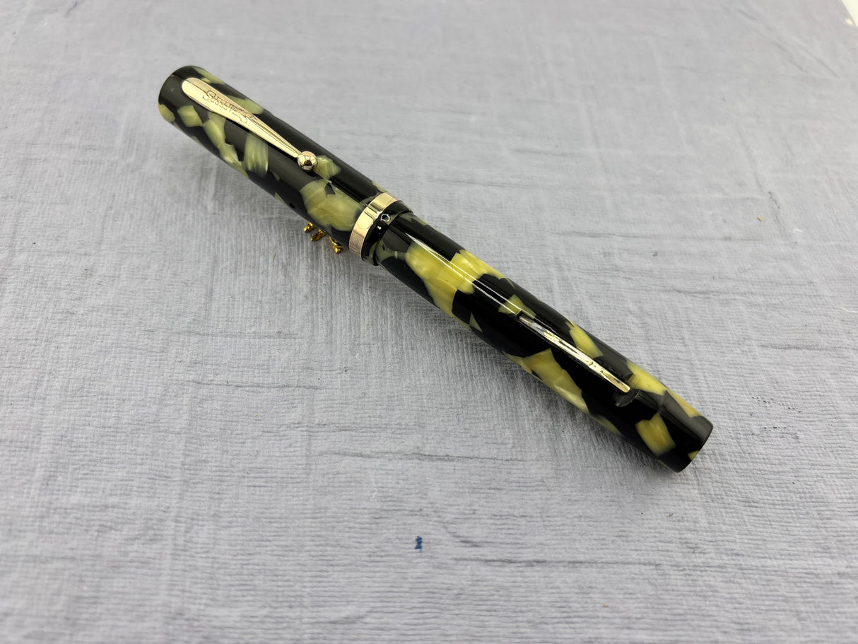 Sheaffer Flat Top Lifetime Senior Black and Pearl - Fountain Pen