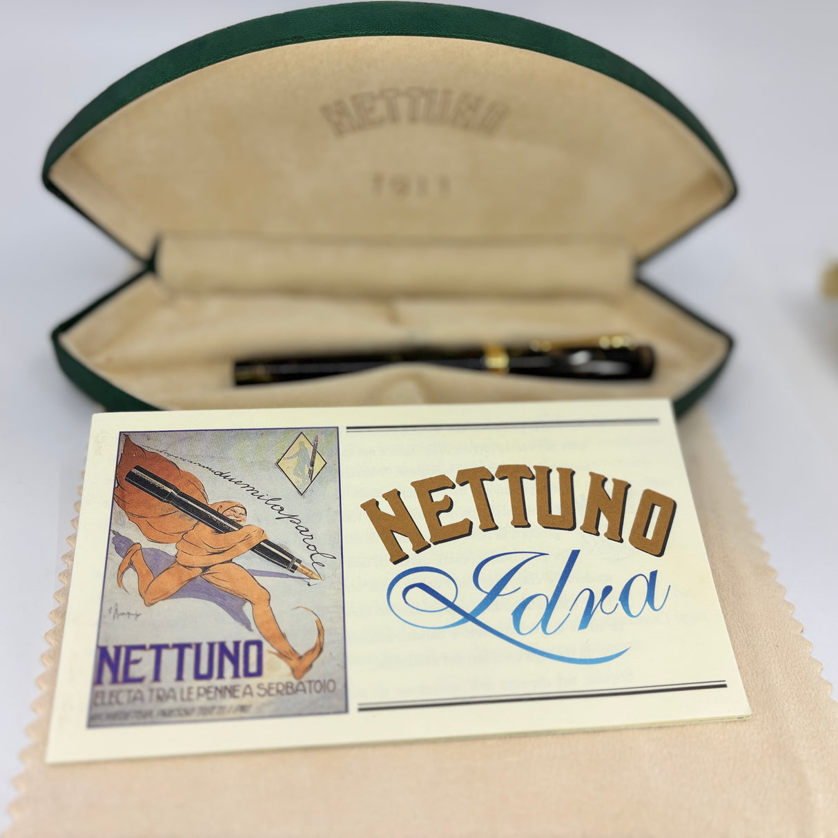 Nettuno 1911 IDRA Rollerball Green Marbled Celluloid Limited Edition