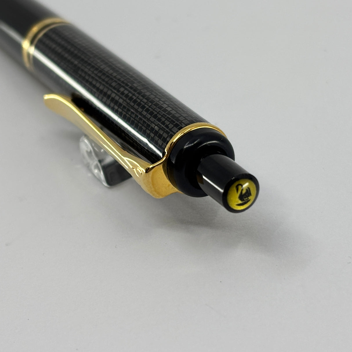 Pelikan Rare & Unusual R250 Ballpoint pen - Resin Barrel In Gray Lizard Design - Gold Plated Trim