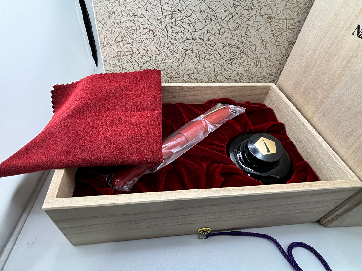 Namiki Emperor Vermilion Urushi Fountain Pen - The Grail of the Namiki Urushi! - Fine/Medium 18kt Gold Nib