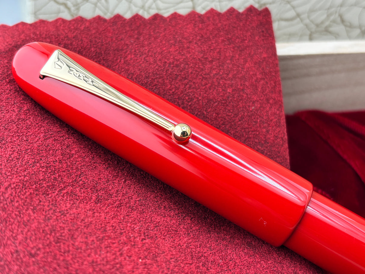 Namiki Emperor Vermilion Urushi Fountain Pen - The Grail of the Namiki Urushi! - Fine/Medium 18kt Gold Nib